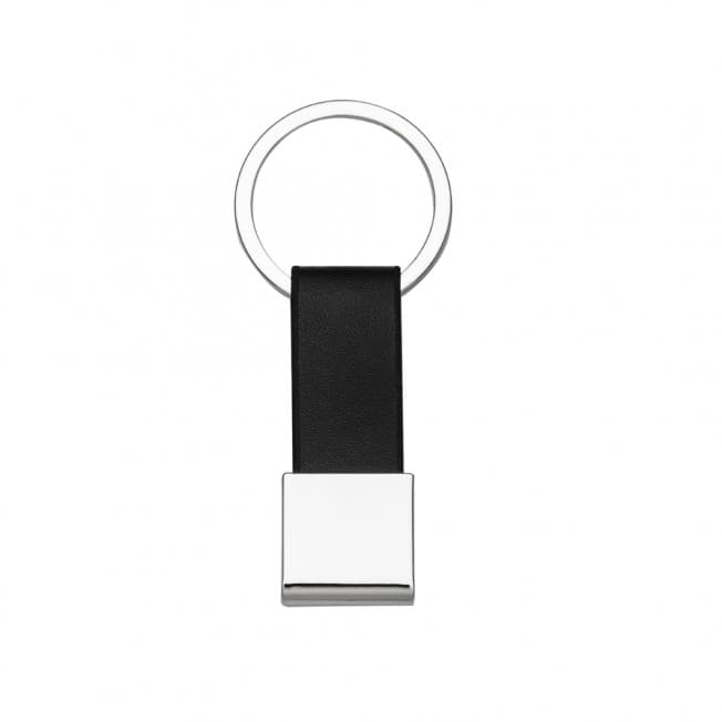 Chaveiro Metal com Couro 10028 Personalizado