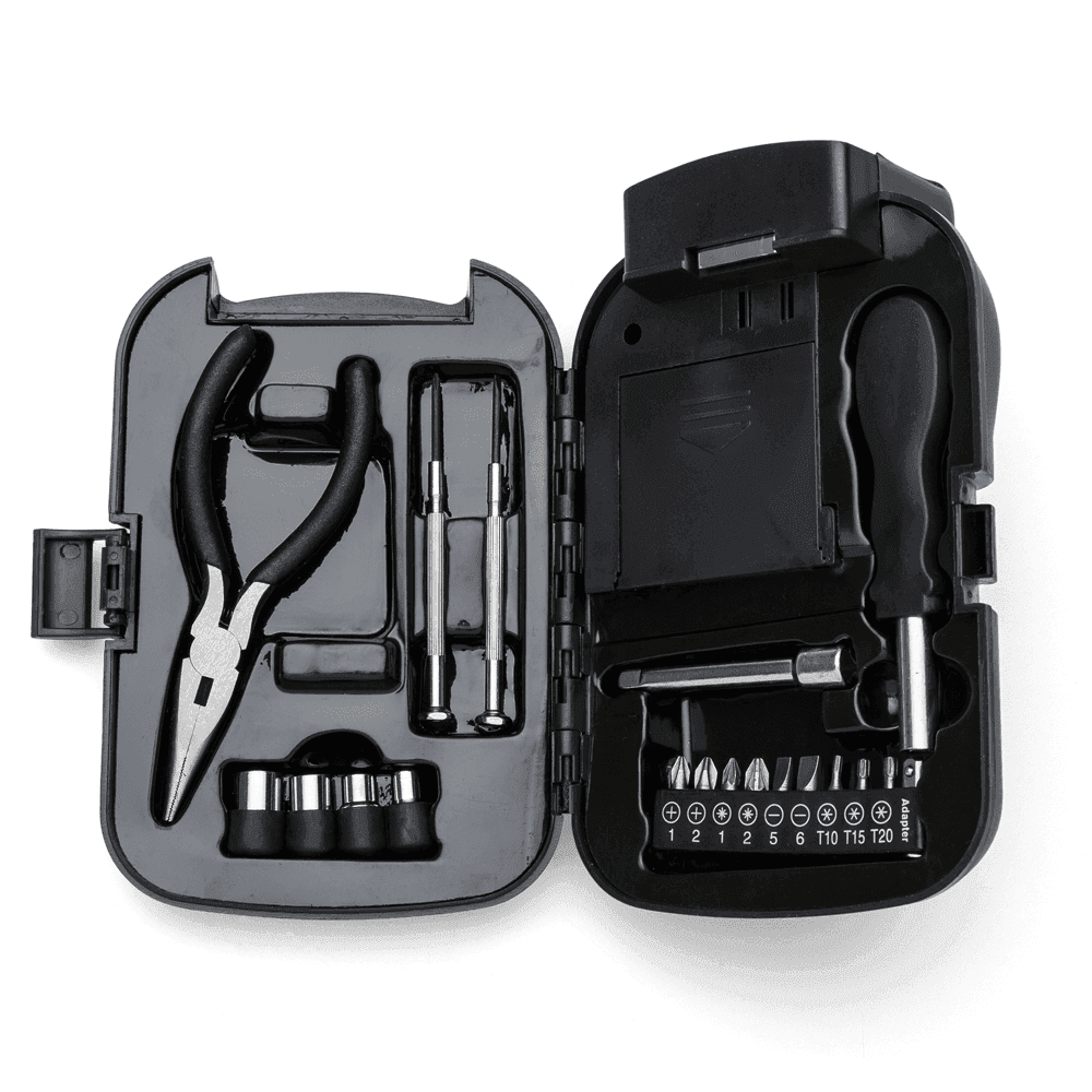 Kit Ferramenta 19 Peças Com Lanterna 07494 Personalizado