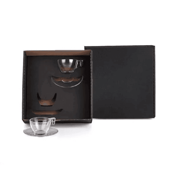 Jogo De Xícaras Com Pires - 90 Ml - 4 Pçs CO-03092