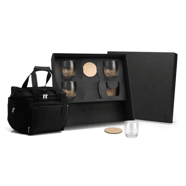 Kit Whisky Com Bolsa Térmica - 9 Pçs KT-90081