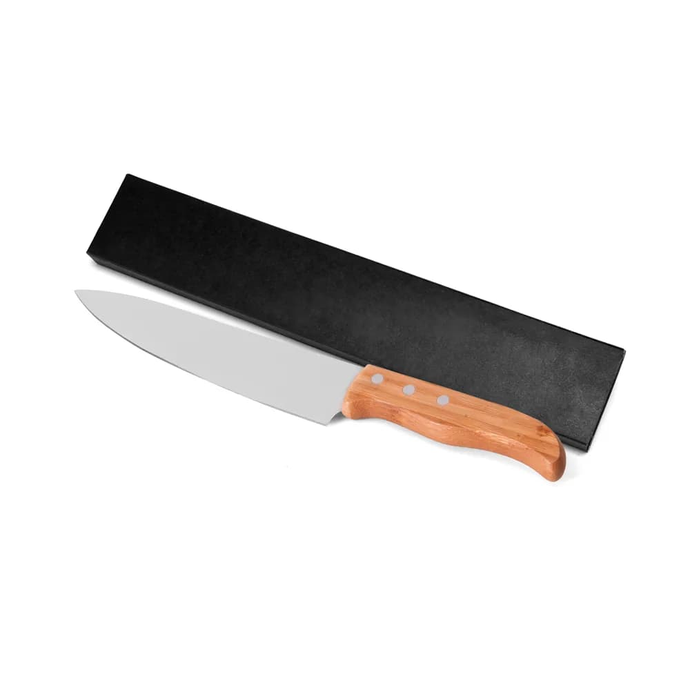 Faca Para Carne Inox /Bambu - 8" UD-00513