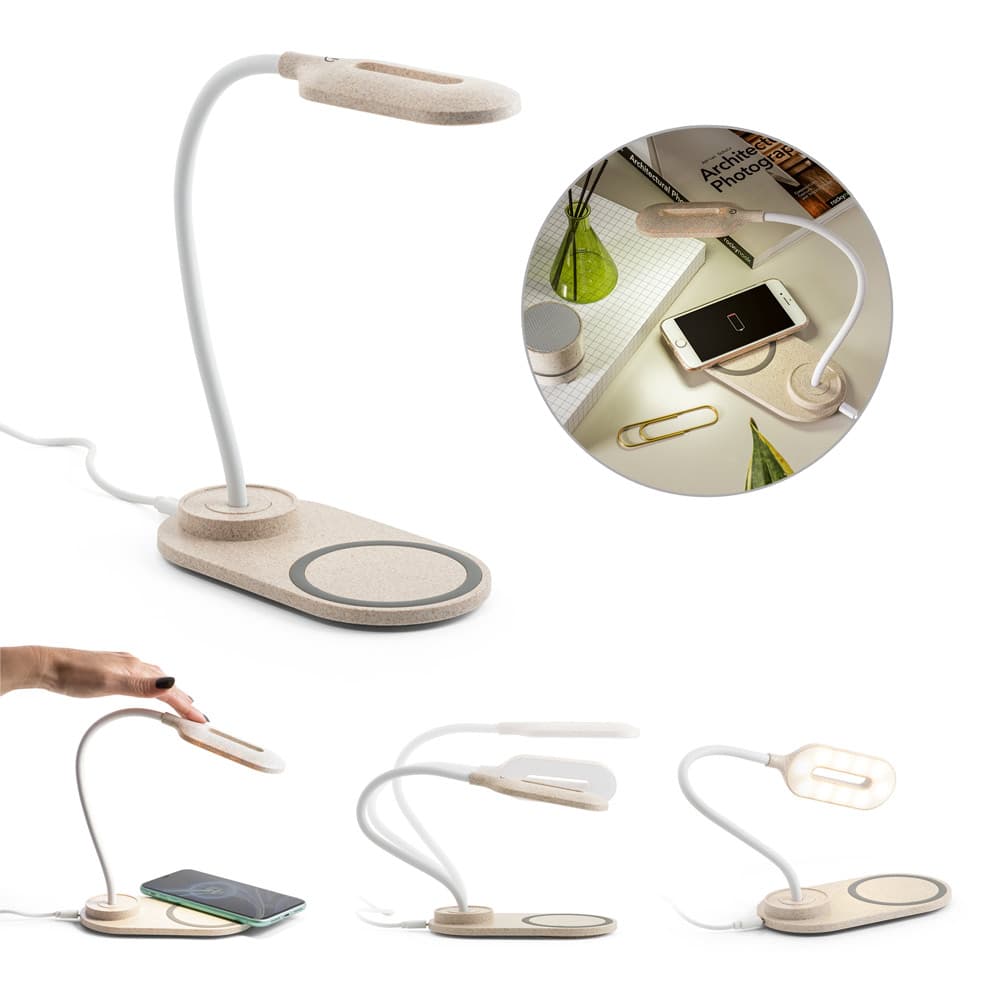 LEZZO. Luminária De Mesa Com Carregador Wireless 58517