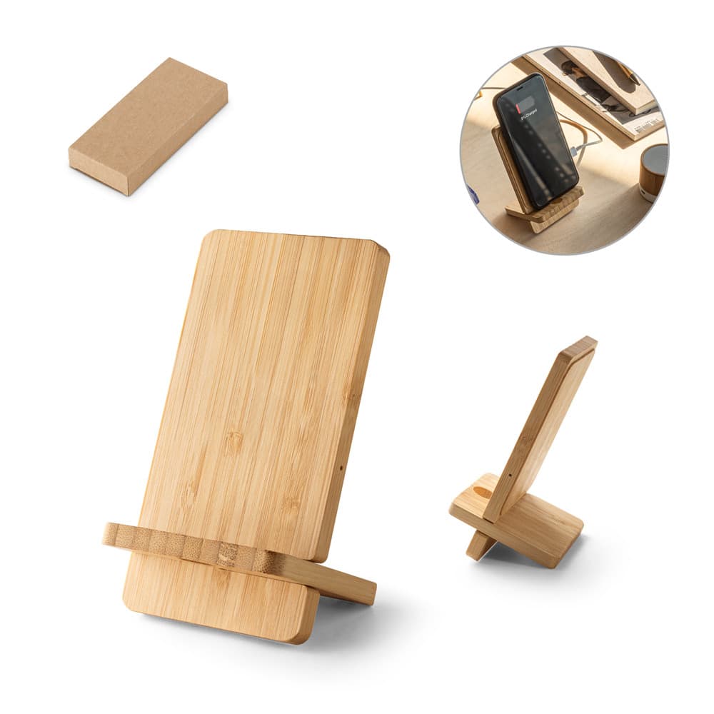 LANGE. Carregador Portátil Em Bambu 97132