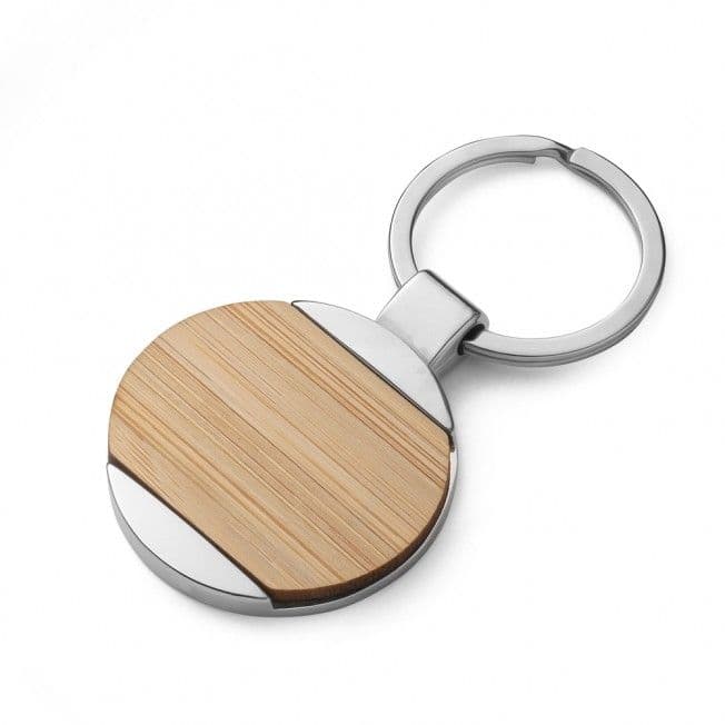 Chaveiro Metal E Bambu 15006 Personalizado