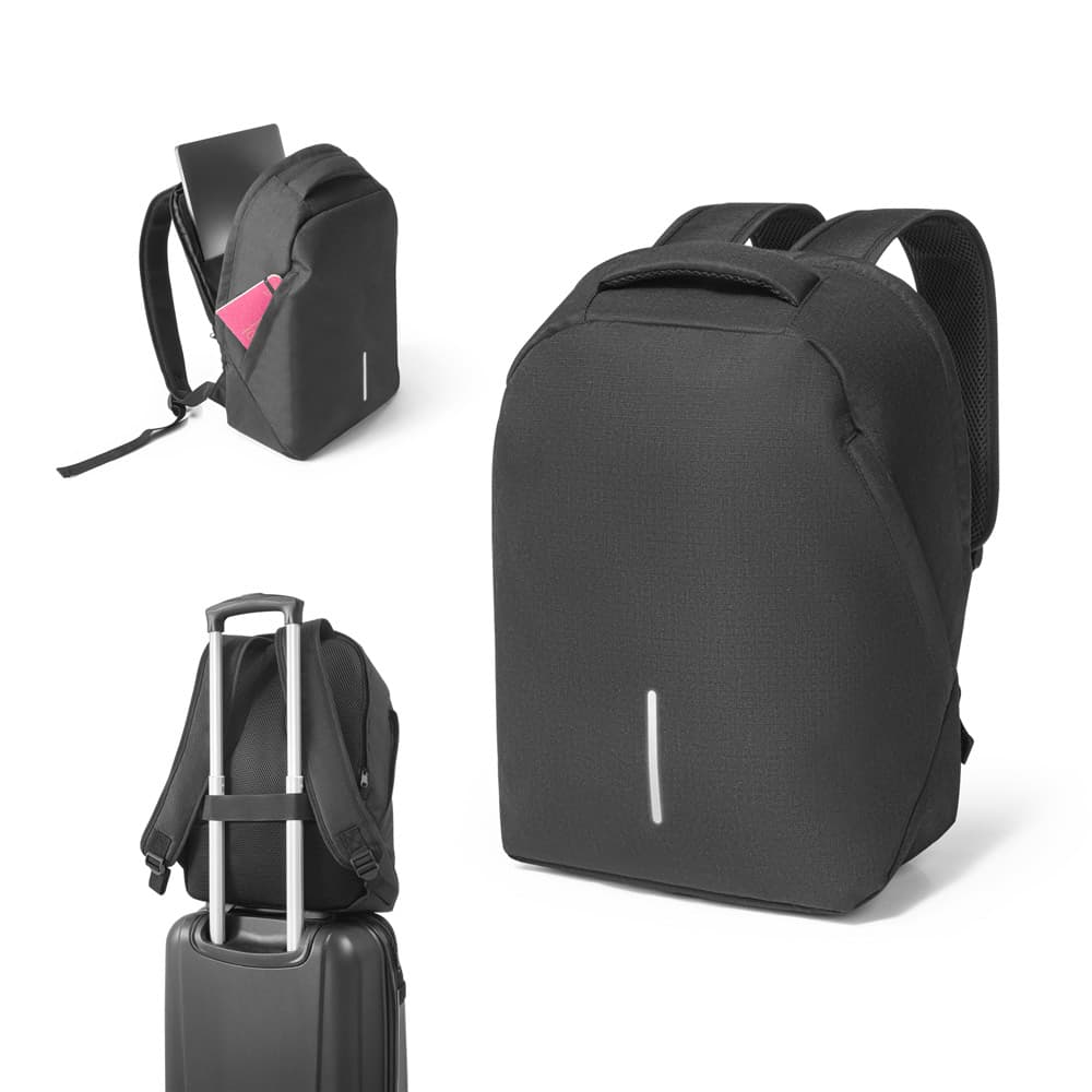 AUCKLAND. Mochila Com Sistema Antirroubo Para Notebook Em 600D E Ripstop 15'6" 92336 Personalizada
