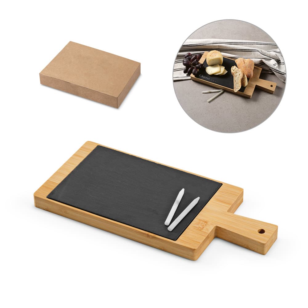 NUTMEG. Quadro Com Ardósia Em Bambu E 2 Gizes Inclusos 94342