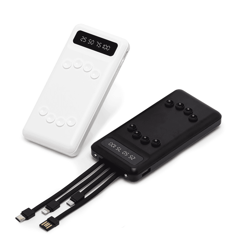 Power Bank 10.000mAh com Lanterna e Multissaídas 08009