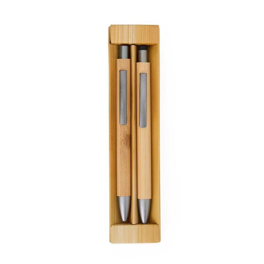 Kit Ecológico Caneta E Lapiseira Bambu 08251