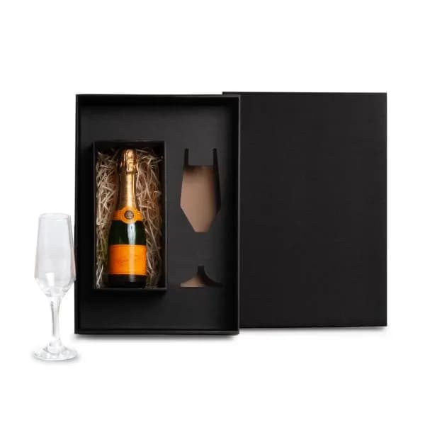Taça De Vidro P/ Champagne 186 Ml - C/ Espaço Para Garrafa Mini KT-90340