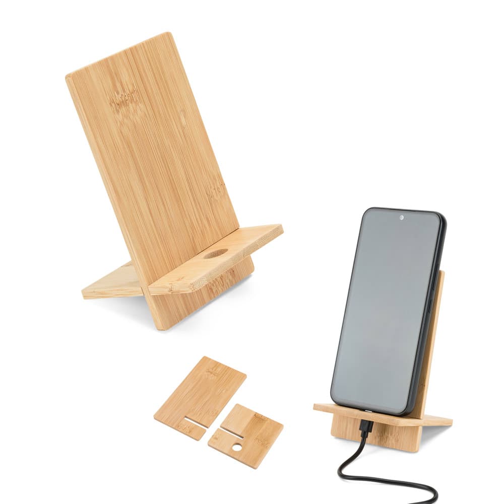 GALEN. Suporte para Celular em Bambu, Desmontável em Duas Partes 93639