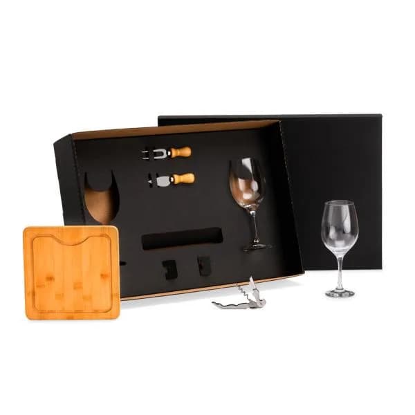 Kit Para Queijo E Vinho - 6 Pçs KT-90480