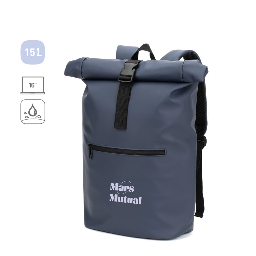 Portland. Mochila "Roll Top" Em Pu Com Bolso Para Notebook (16") 92534