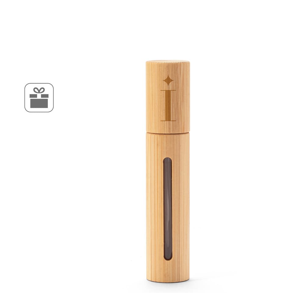 Reese. Borrifador De Perfume Recarregável, Com Invólucro Em Bambu Natural 95114
