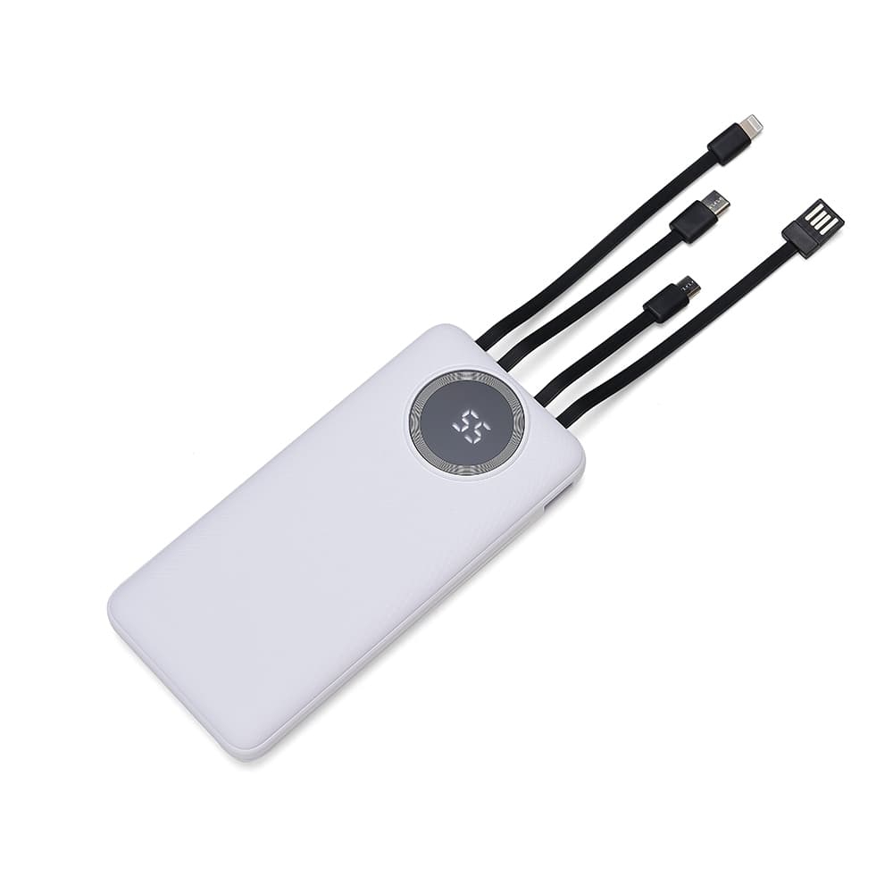 Power Bank 10.000mAh com Lanterna e Multissaídas 04052 Personalizado